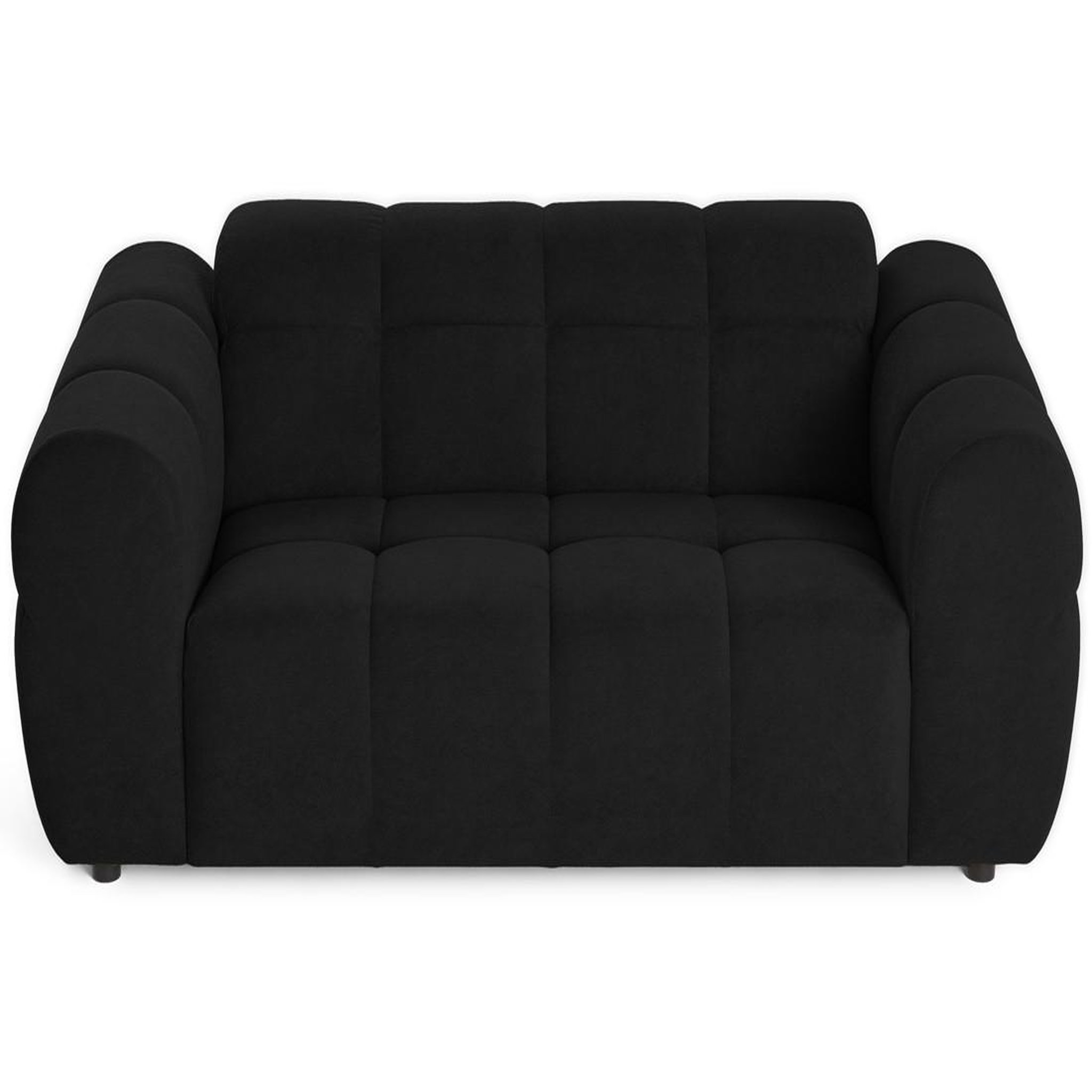 Voir la diapositive 3 : BEST MOBILIER Ray - canapé droit 2 places en tissu texturé