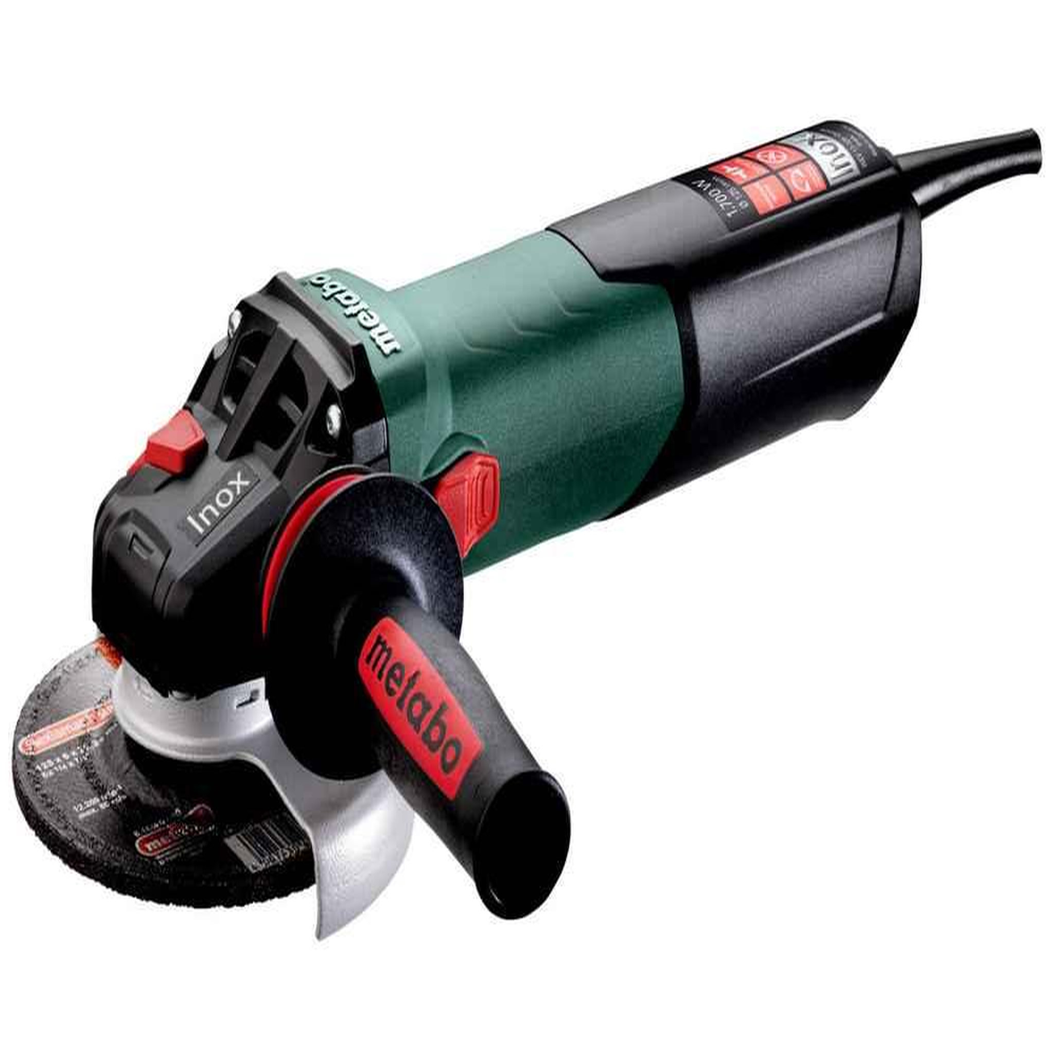 METABO SAS Meuleuse 125 mm WEV 17-125 Quick Inox - 1700W - vitesse de rotation réglable