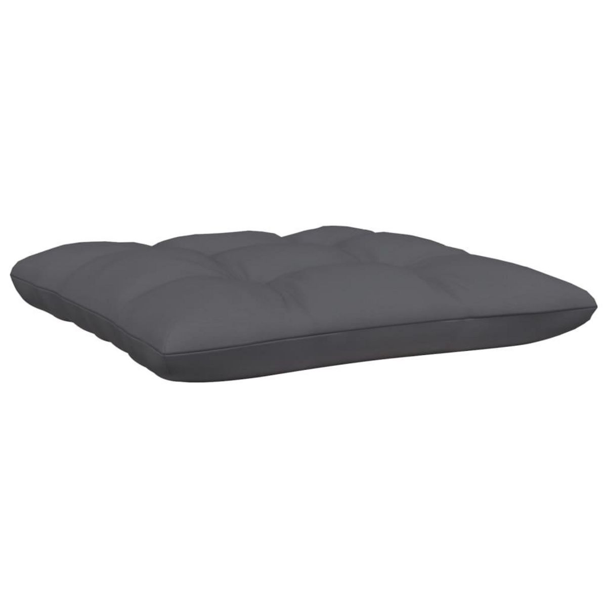 VIDAXL Repose-pied de jardin avec coussin anthracite Bois de pin blanc