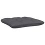 Voir la diapositive 4 : VIDAXL Repose-pied de jardin avec coussin anthracite Bois de pin blanc