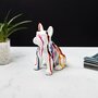 Paris Prix Statuette Déco  Bulldog Coulures  20cm Multicolore