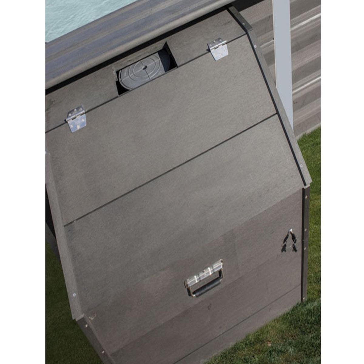 GRE Coffre de filtration composite pour piscine hauteur 0,96cm