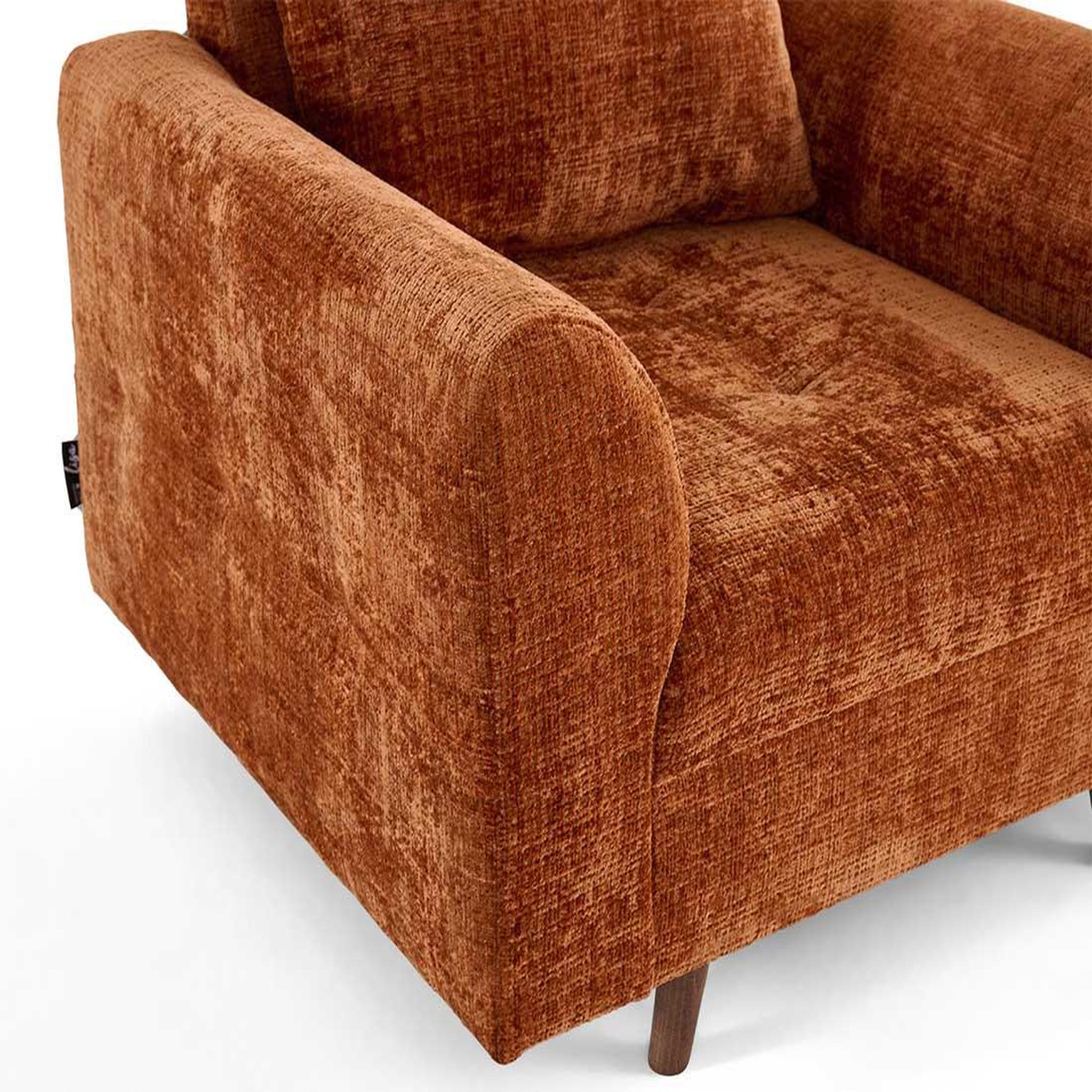 Voir la diapositive 5 : LISA DESIGN Rune - fauteuil en velours texturé