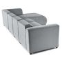 Voir la diapositive 6 : LISA DESIGN Suaro - canapé modulable d'angle droit 5 places en tissu texturé