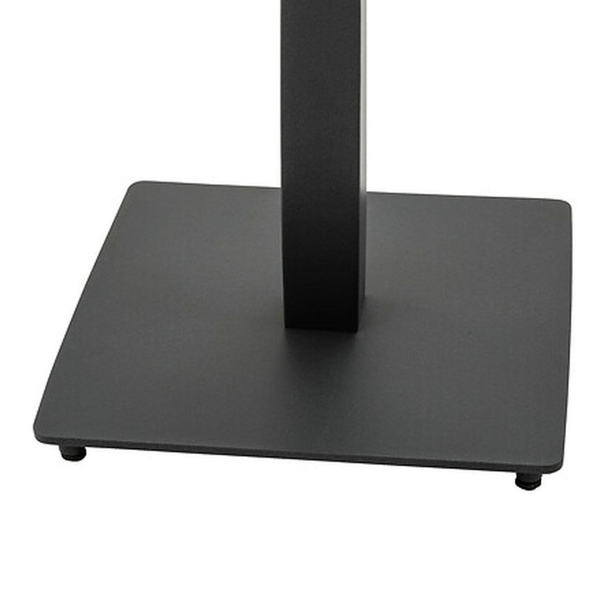 HESPERIDE Table de jardin bistro carrée en acier et céramique 2 places LAMBADA - Graphite