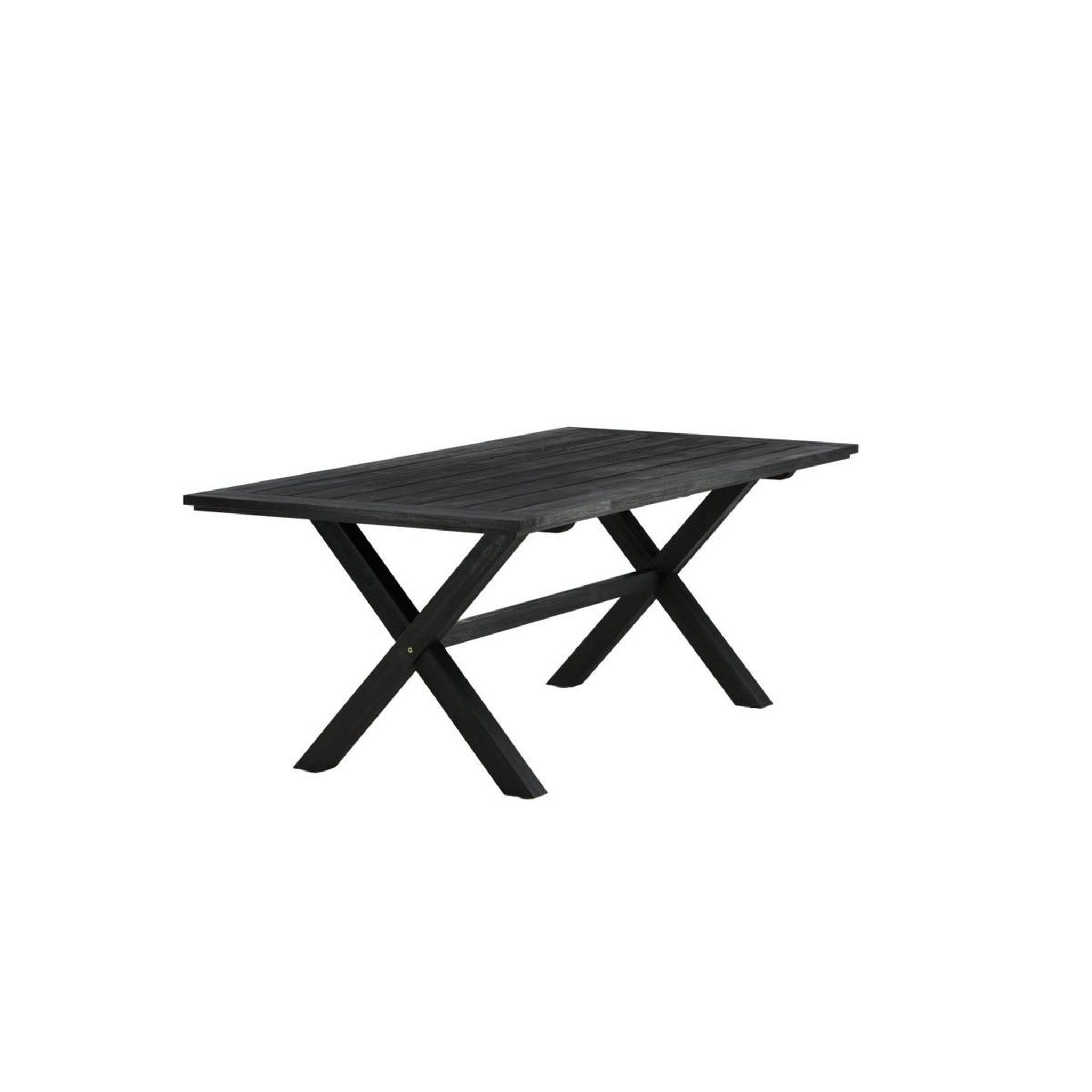 Voir la diapositive 3 : Paris Prix Table de jardin en bois  rives  200cm noir