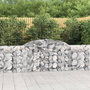 Voir la diapositive 1 : VIDAXL Paniers a gabions arques 25 pcs 300x30x80/100 cm fer galvanise