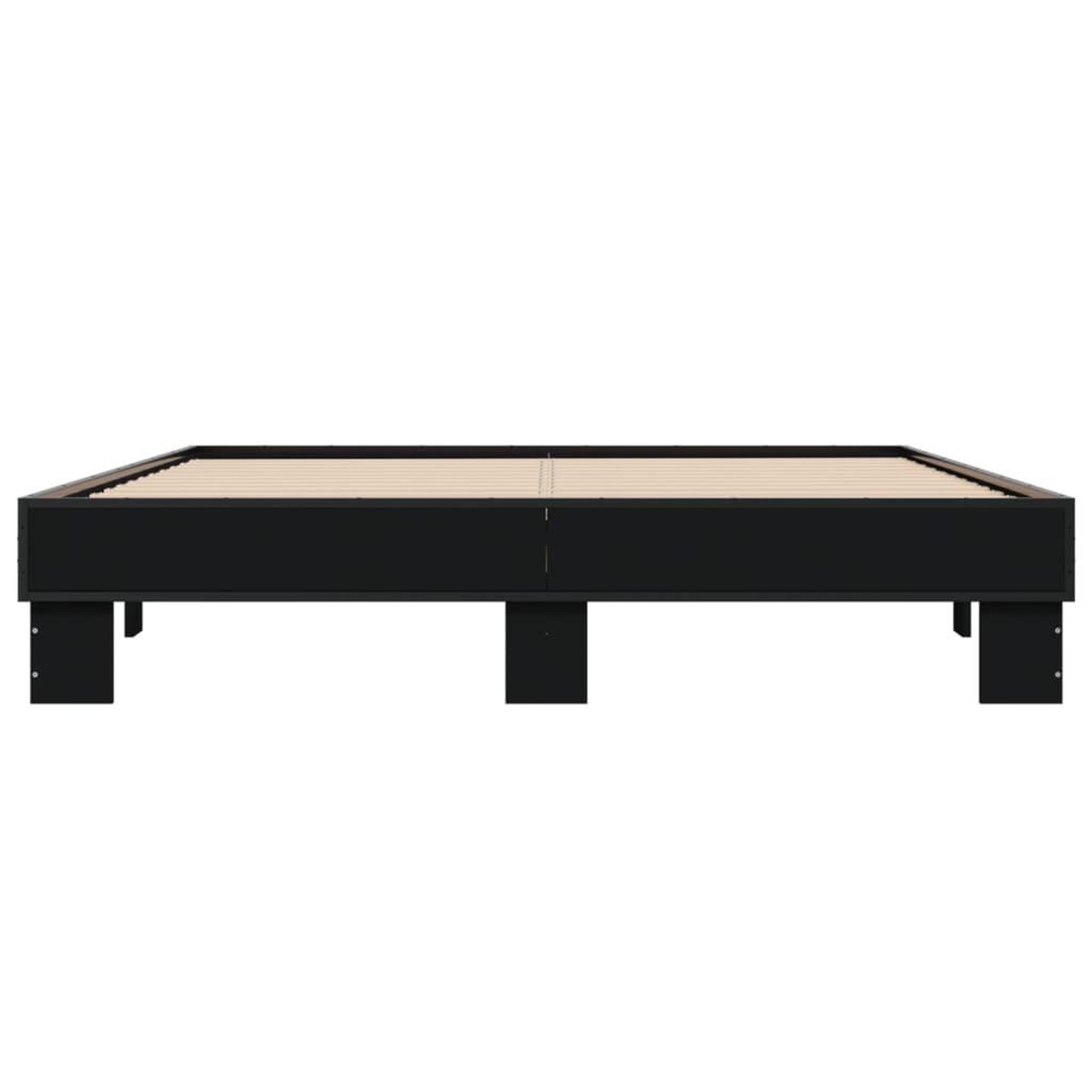 Voir la diapositive 4 : VIDAXL Cadre de lit sans matelas noir 150x200 cm
