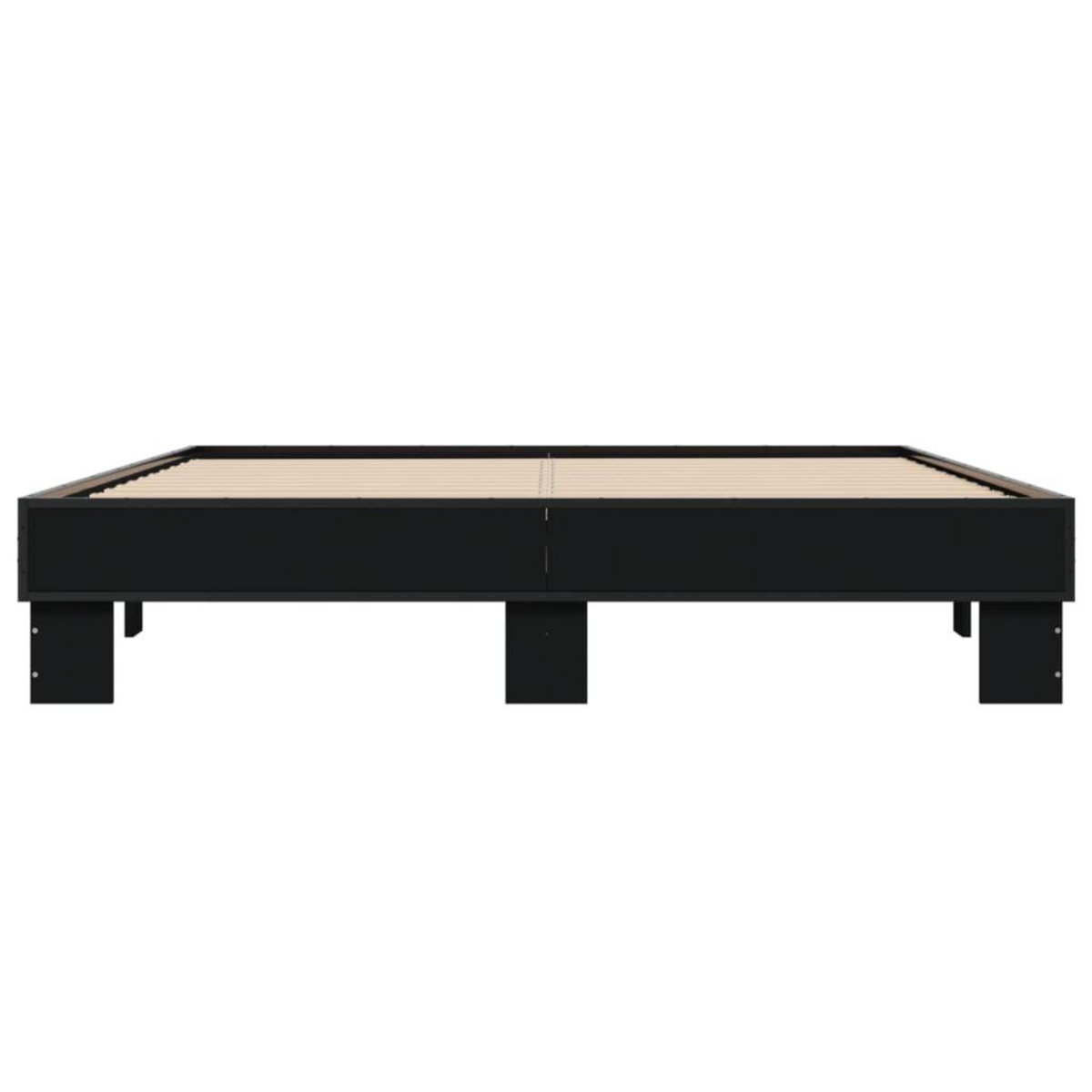VIDAXL Cadre de lit sans matelas noir 150x200 cm