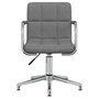 Voir la diapositive 3 : VIDAXL Chaise pivotante de bureau Gris clair Tissu