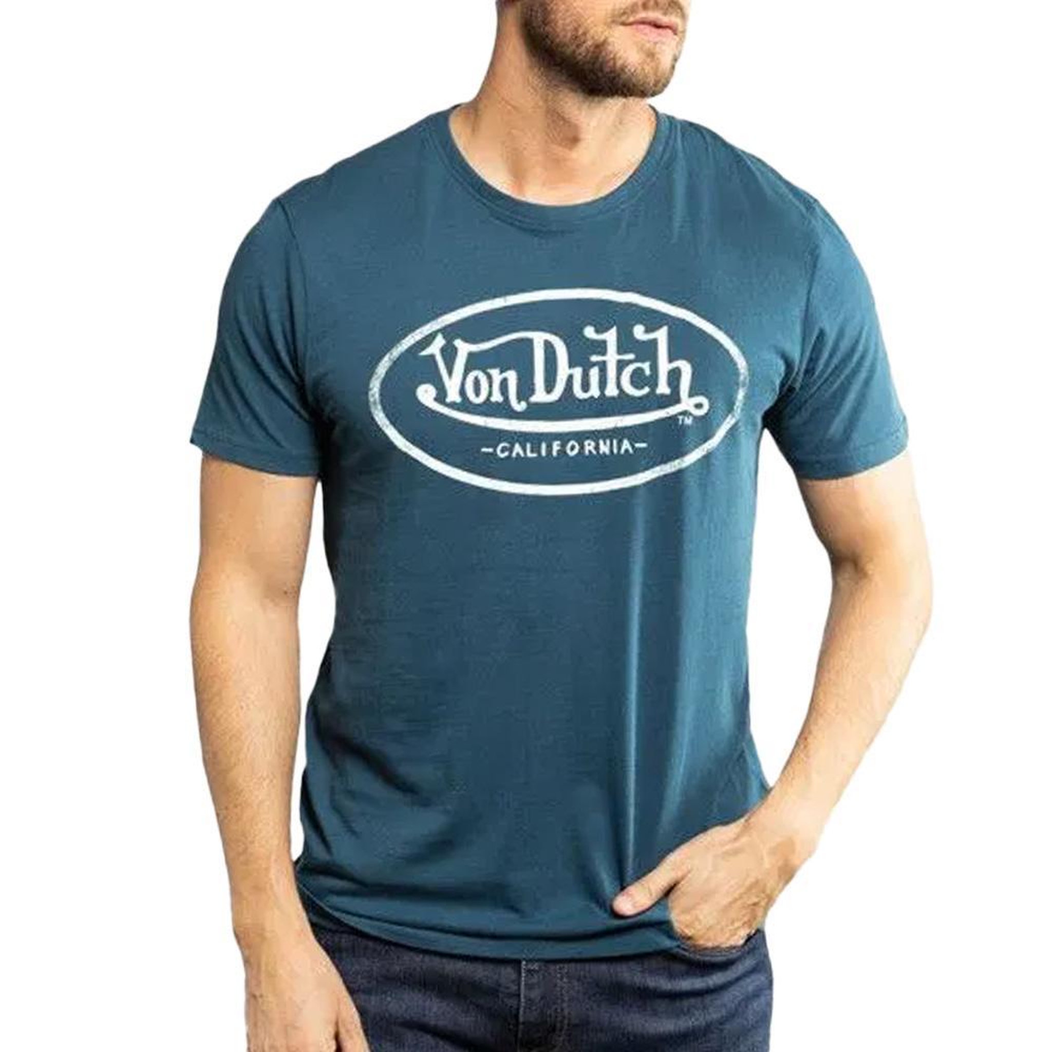 Voir la diapositive 1 : VON DUTCH T-Shirt Bleu Homme Von Dutch ART