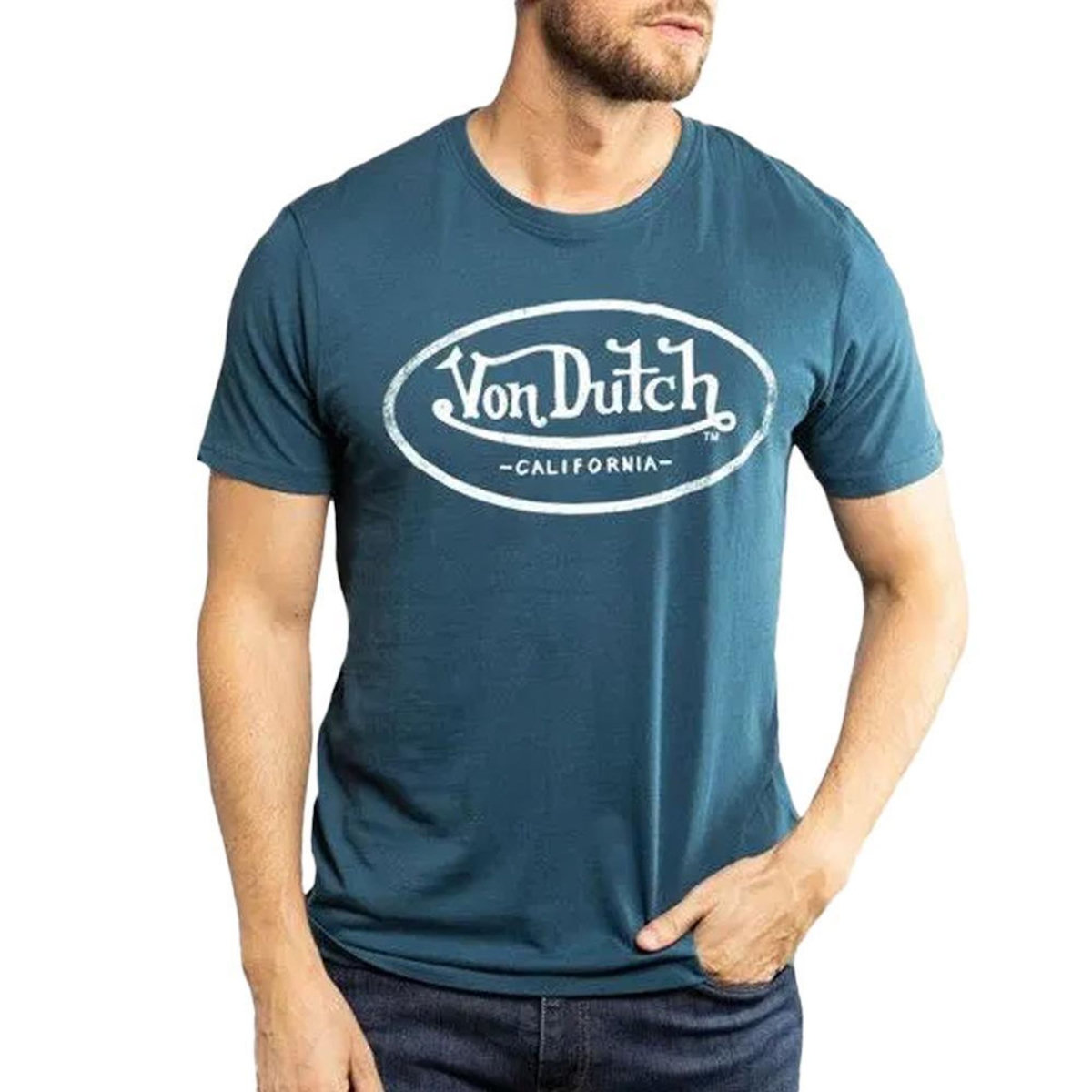 VON DUTCH T-Shirt Bleu Homme Von Dutch ART