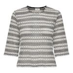 JACQUELINE DE YONG T shirt en Maille /Blanc Femme JDY Elly. Coloris disponibles : Noir