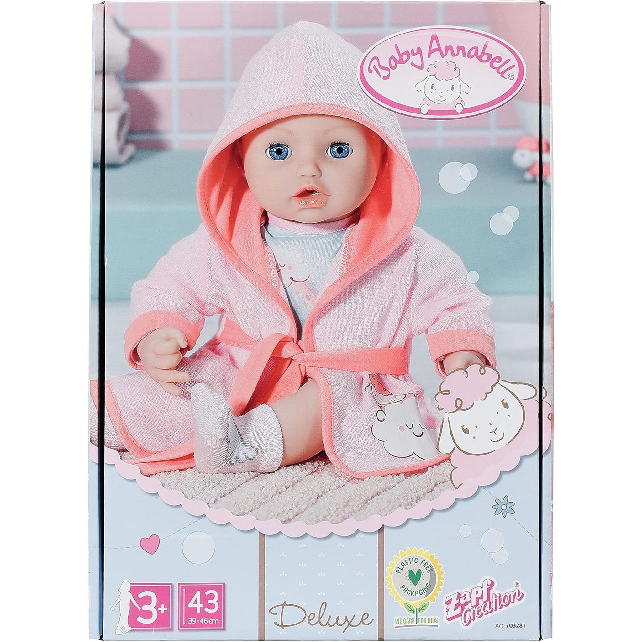Zapf Creation Baby Annabell Deluxe - Ensemble de bain 43 cm