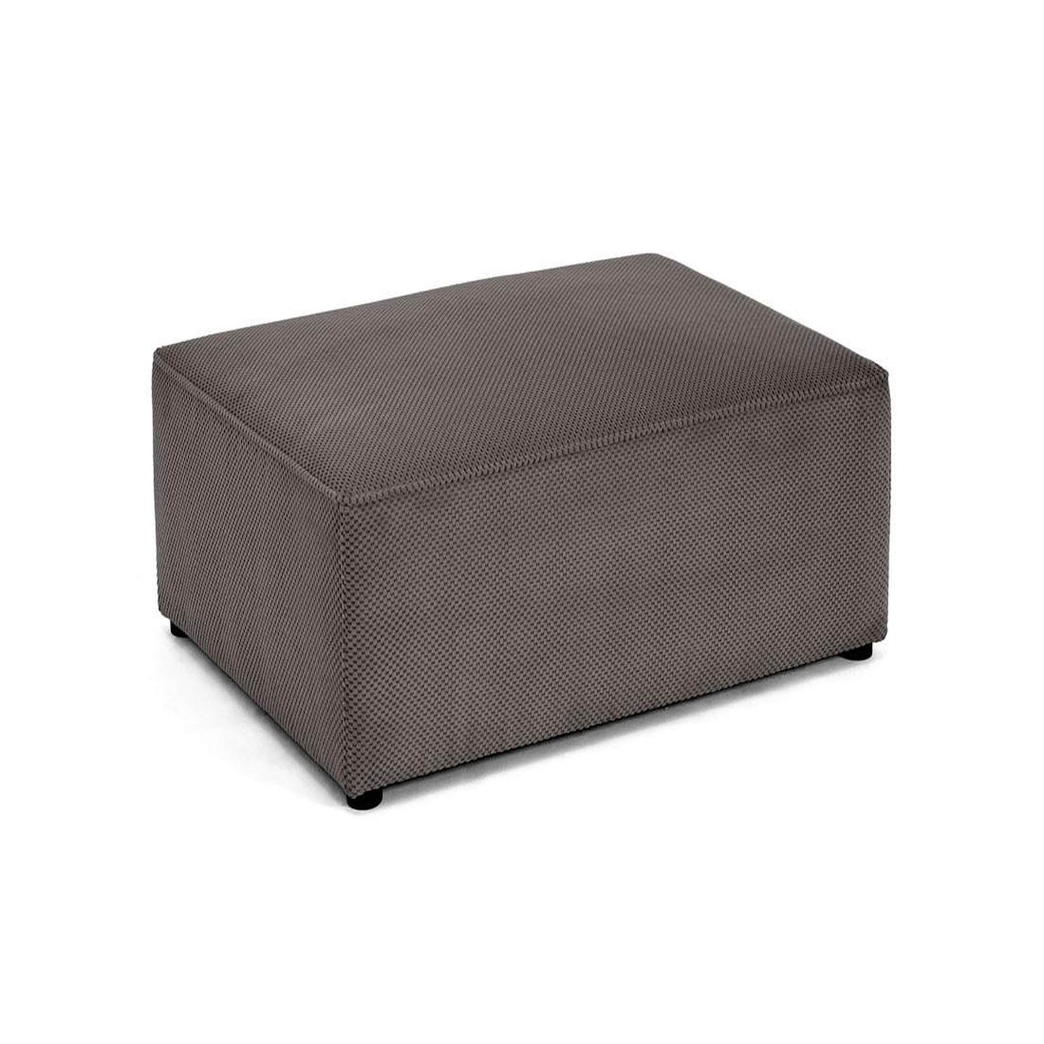 Voir la diapositive 2 : BEST MOBILIER Topaze - pouf - en velours texturé