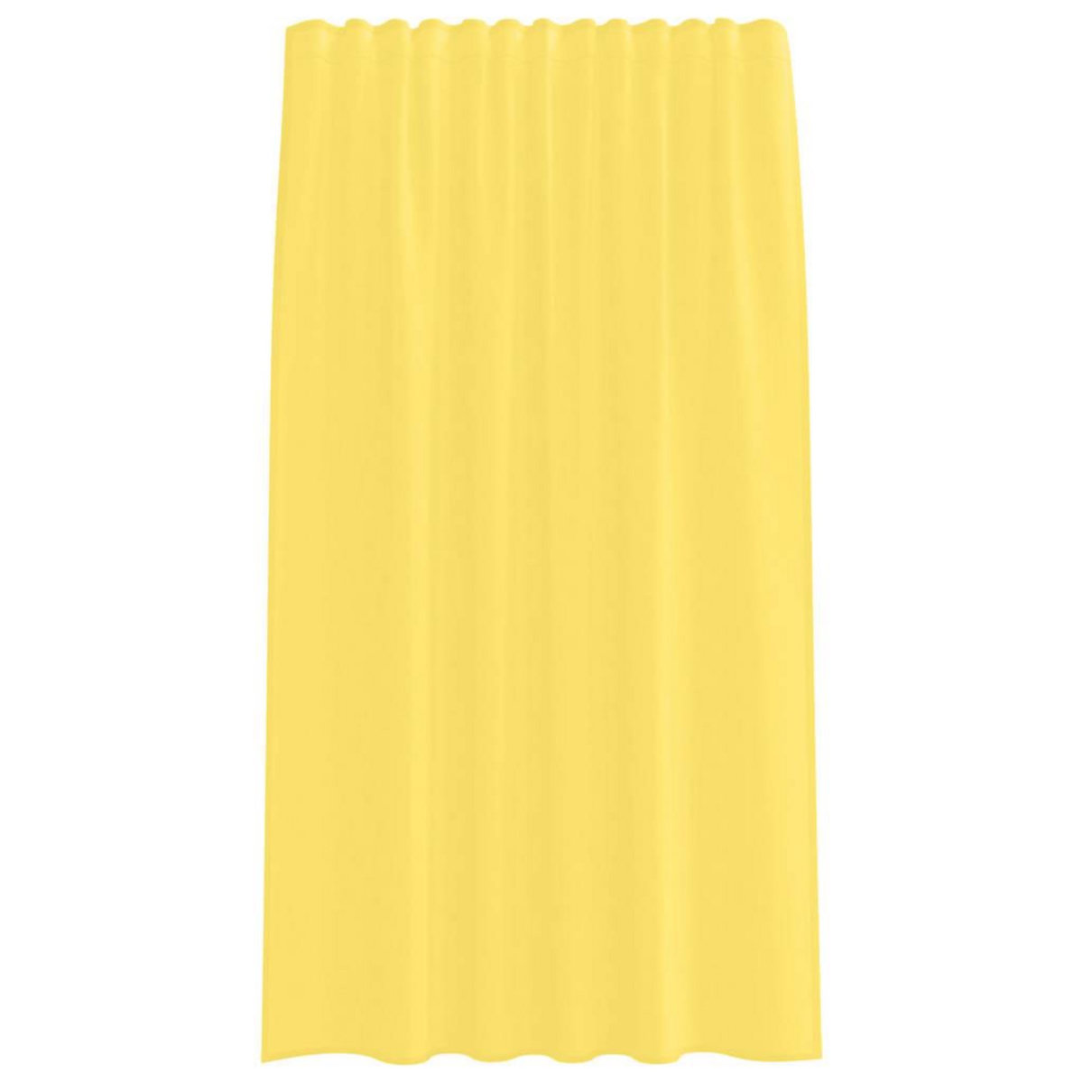 VIDAXL Rideaux en voile avec boucles 2 pcs jaune 140x175 cm