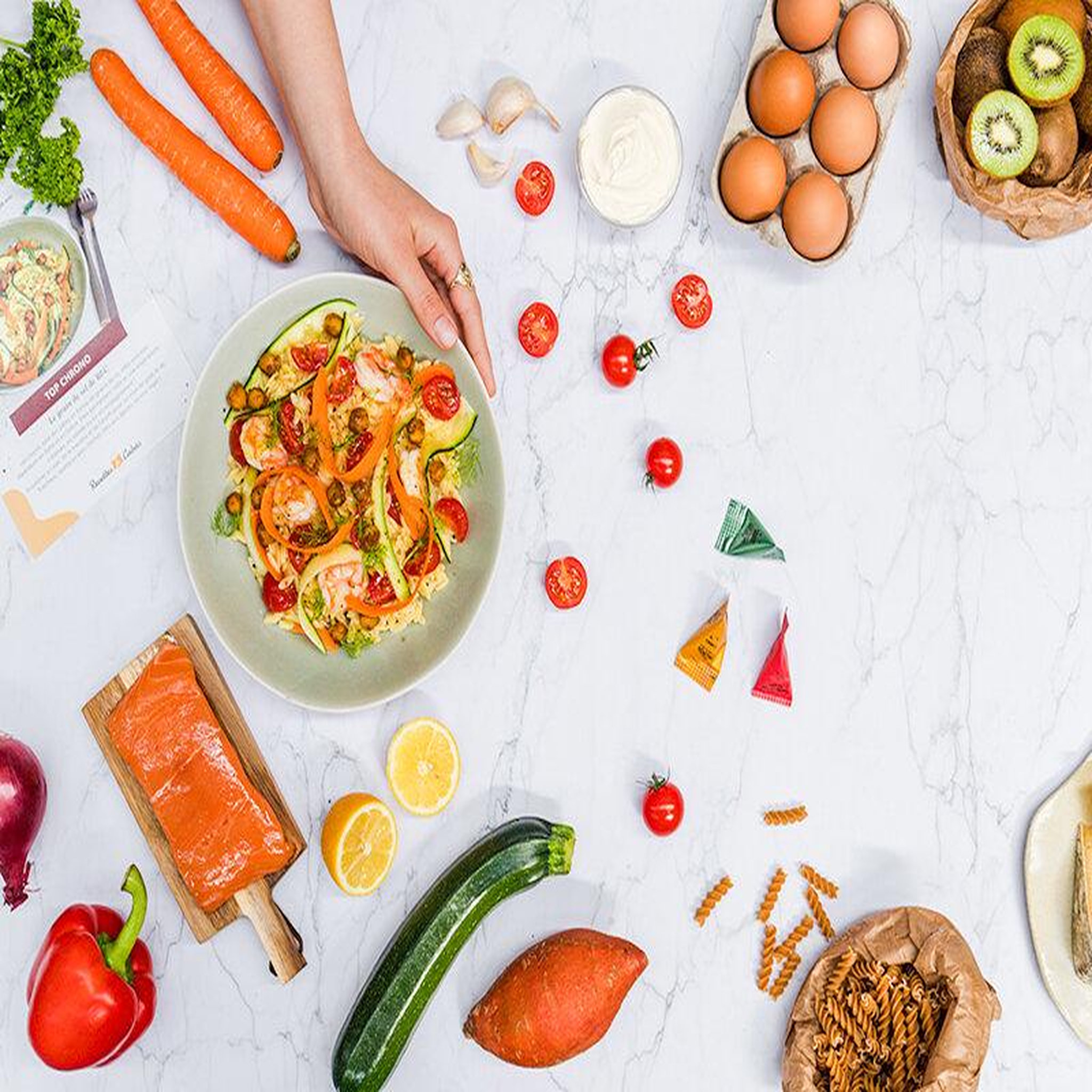 Voir la diapositive 4 : Smartbox Panier à cuisiner recettes et cabas pour 2 personnes avec 3 délicieuses recettes - coffret cadeau gastronomie