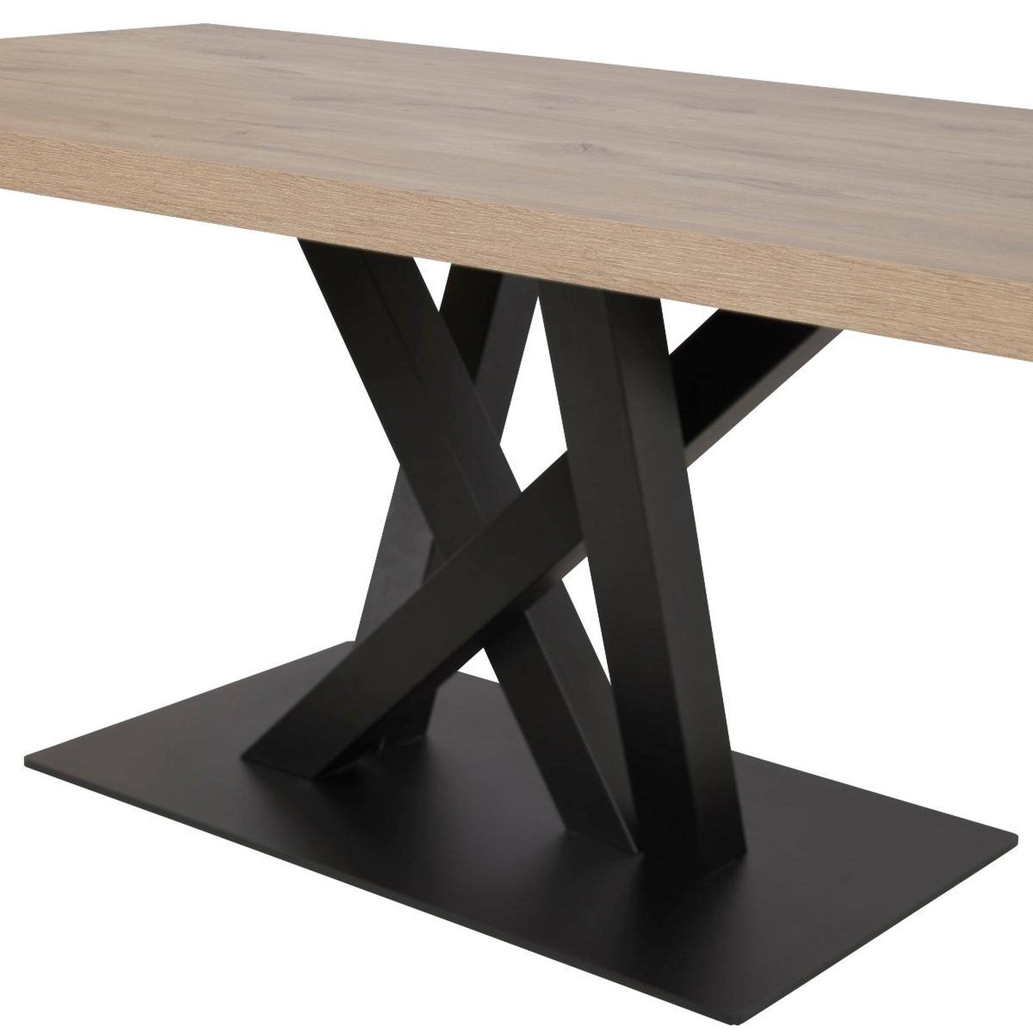 Voir la diapositive 4 : JLC KREATION Table de salle à manger moderne avec pied design 200cm RACHA