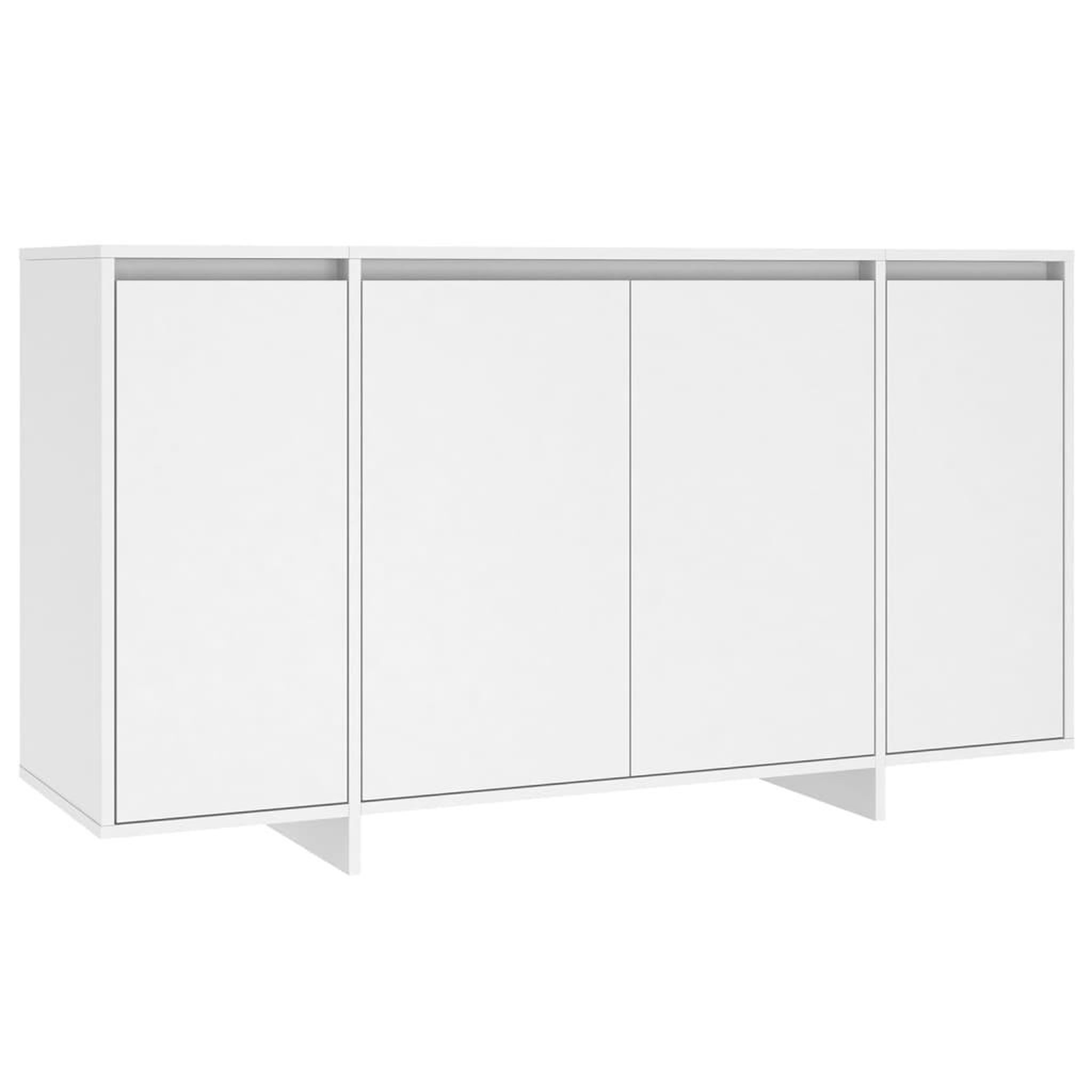 Voir la diapositive 2 : VIDAXL Buffet blanc 135x41x75 cm bois d'ingenierie
