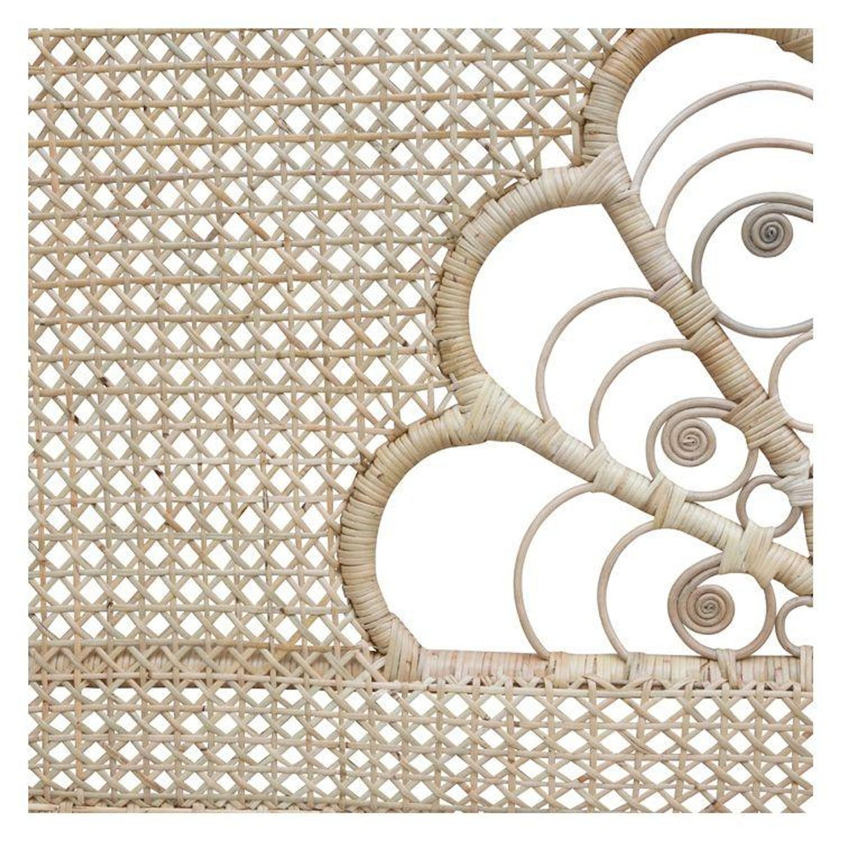 Rendez vous déco Tête de lit 140 cm en rotin naturel - Gabriella