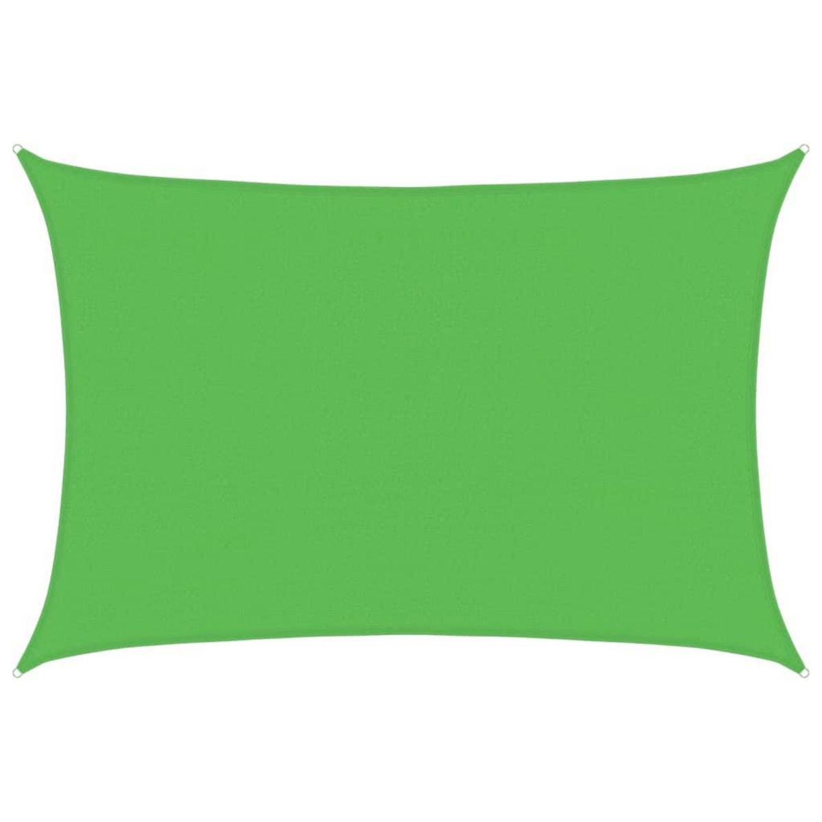 VIDAXL Voile d'ombrage 160 g/m^2 Vert clair 4x5 m PEHD