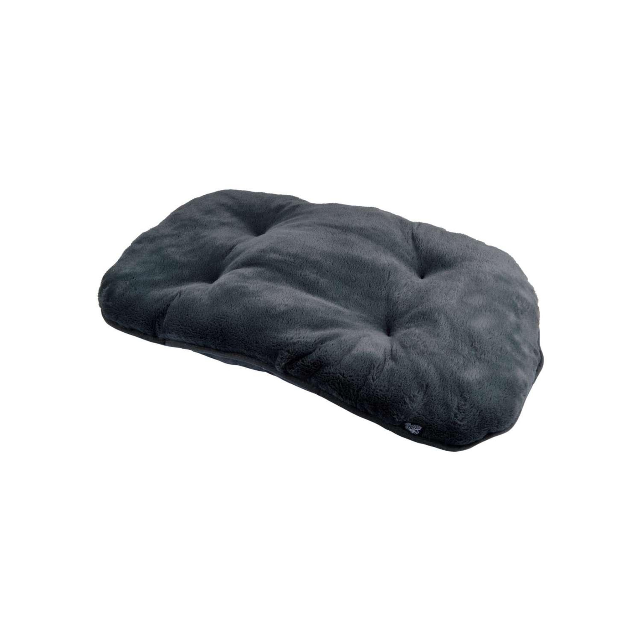 LOVE STORY Coussin doux réversible happy pour chien et chat. Coloris disponibles : Gris, Beige