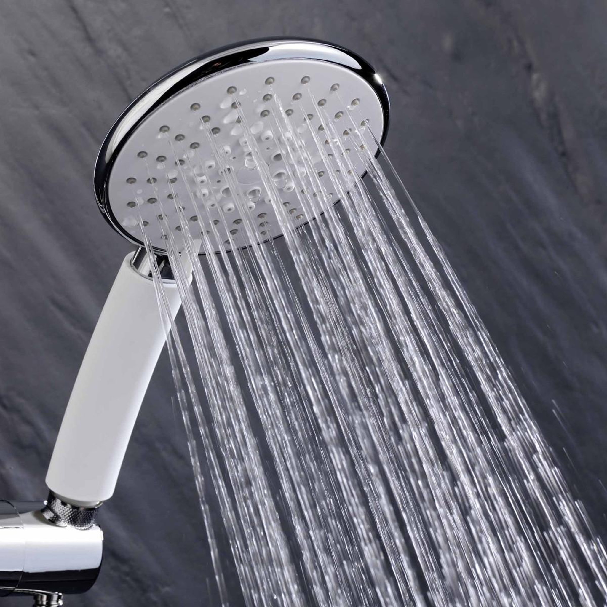 Voir la diapositive 4 : Douceur d'Intérieur Pommeau de Douche 5 Fonctions  Hydro  22cm Chrome