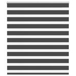 VIDAXL Store zebre noir 135x150 cm largeur du tissu 130,9 cm polyester