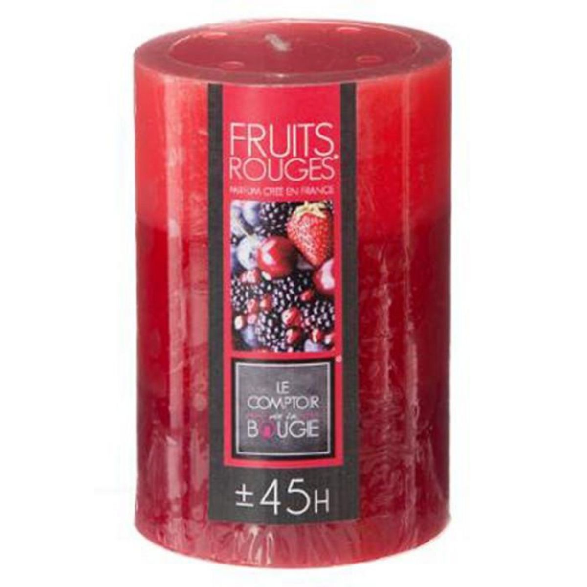COMPTOIR DE LA BOUGIE Bougie Parfumée Ronde  Trio  310g Fruits Rouges