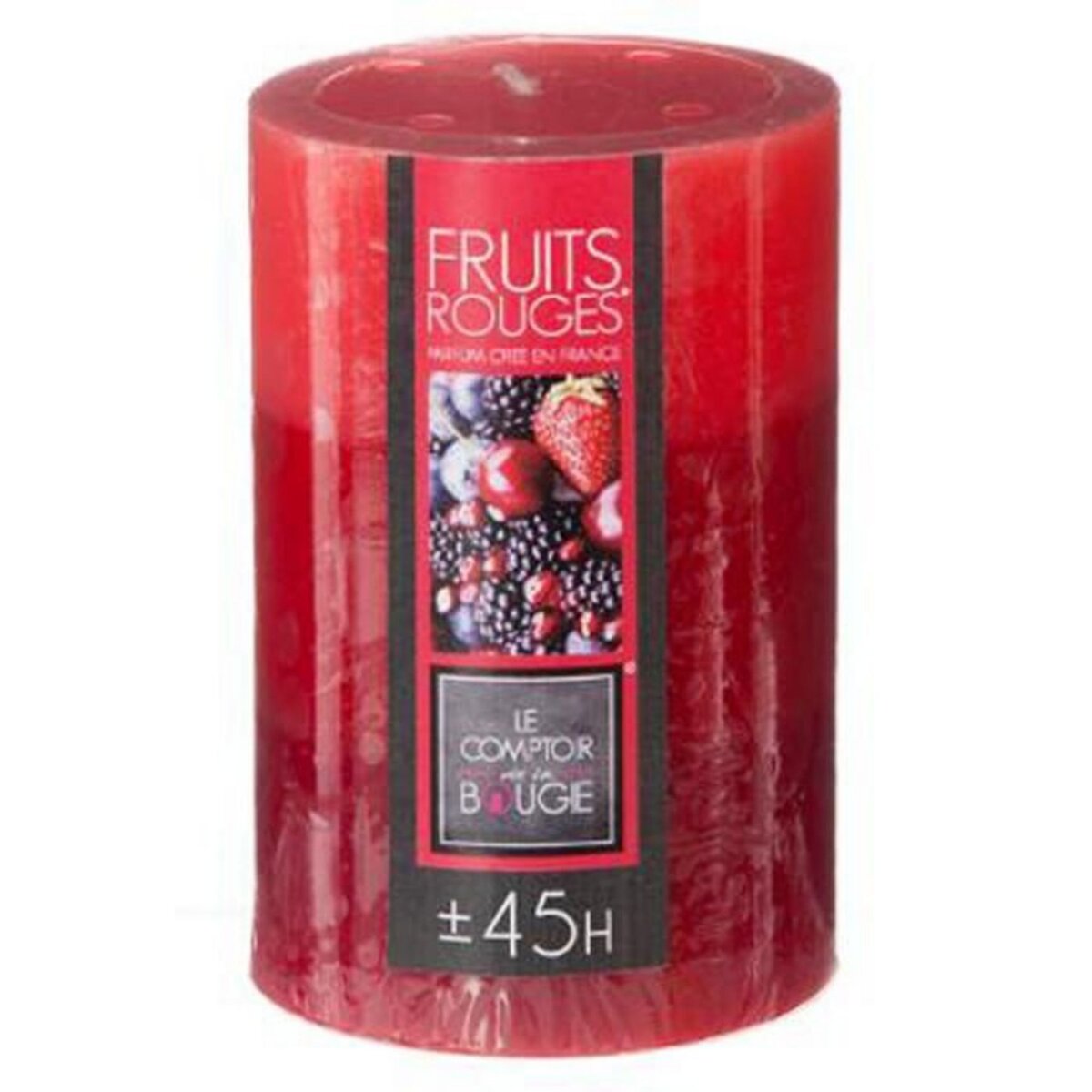 COMPTOIR DE LA BOUGIE Bougie Parfumée Ronde  Trio  310g Fruits Rouges