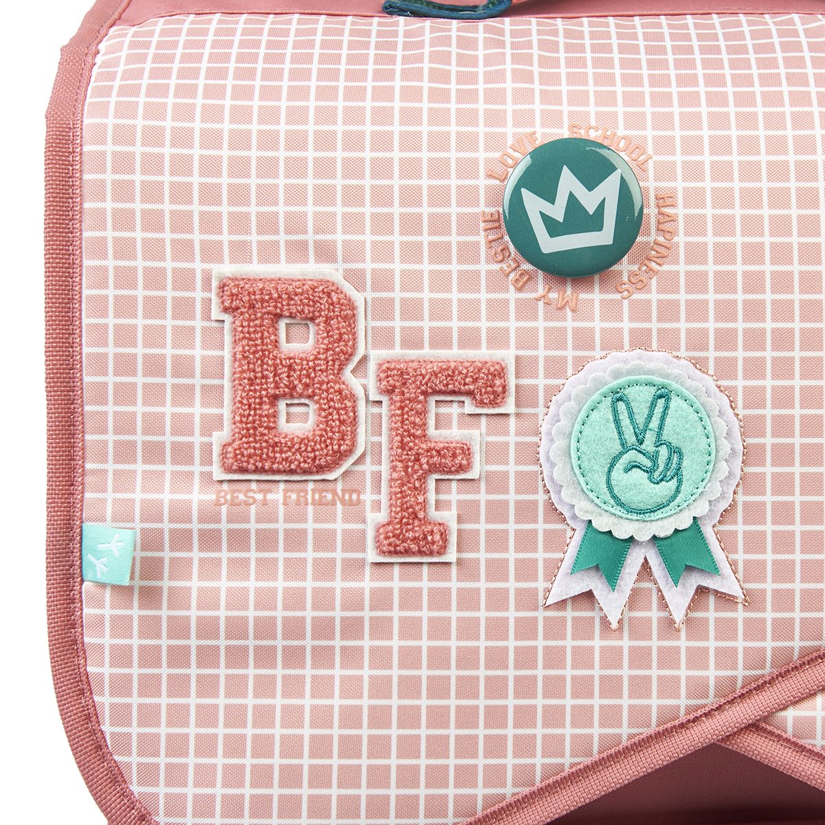 AUCHAN Cartable 38 cm CP/CE1/CE2 rose MY BESTIE avec leds