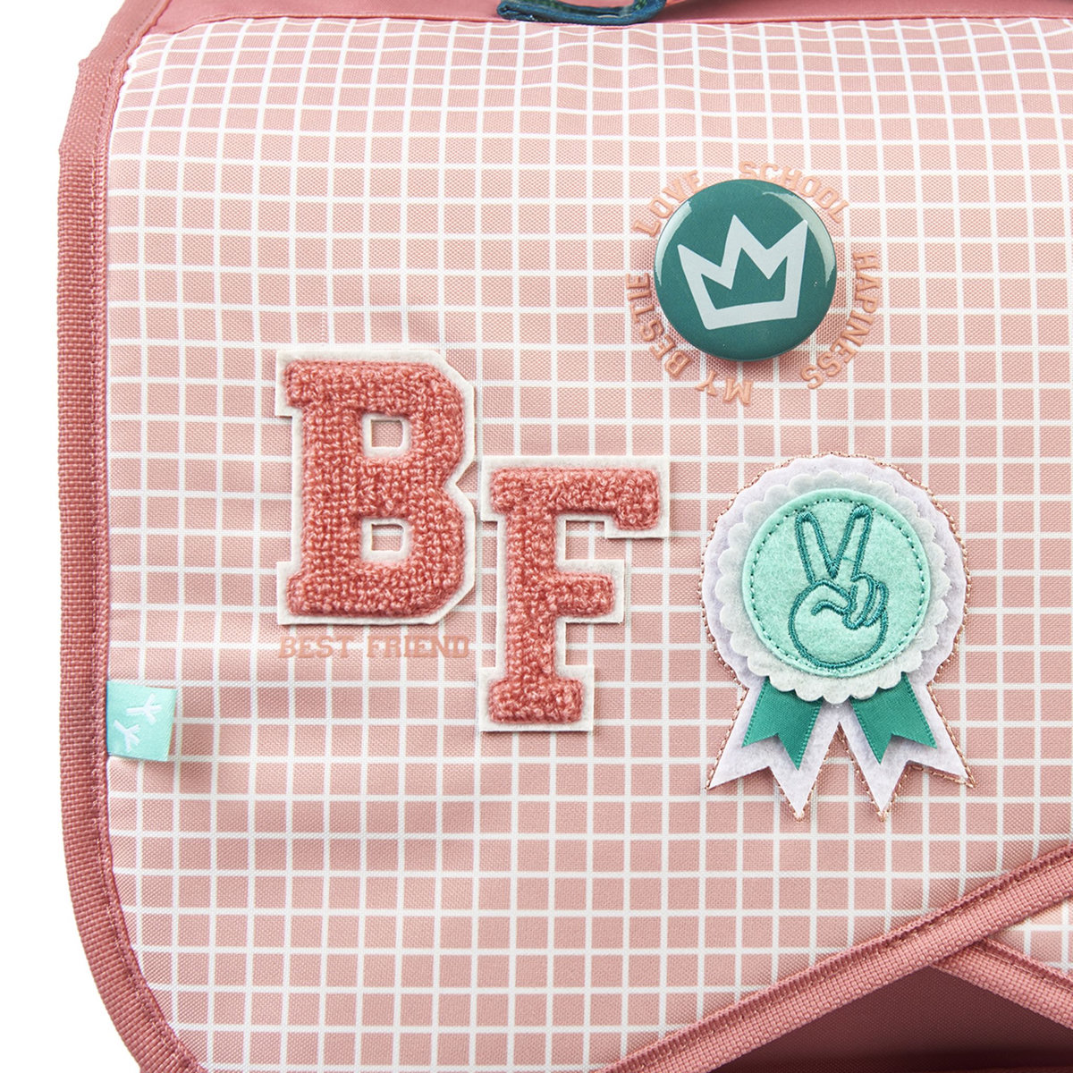 AUCHAN Cartable 38 cm CP/CE1/CE2 rose MY BESTIE avec leds