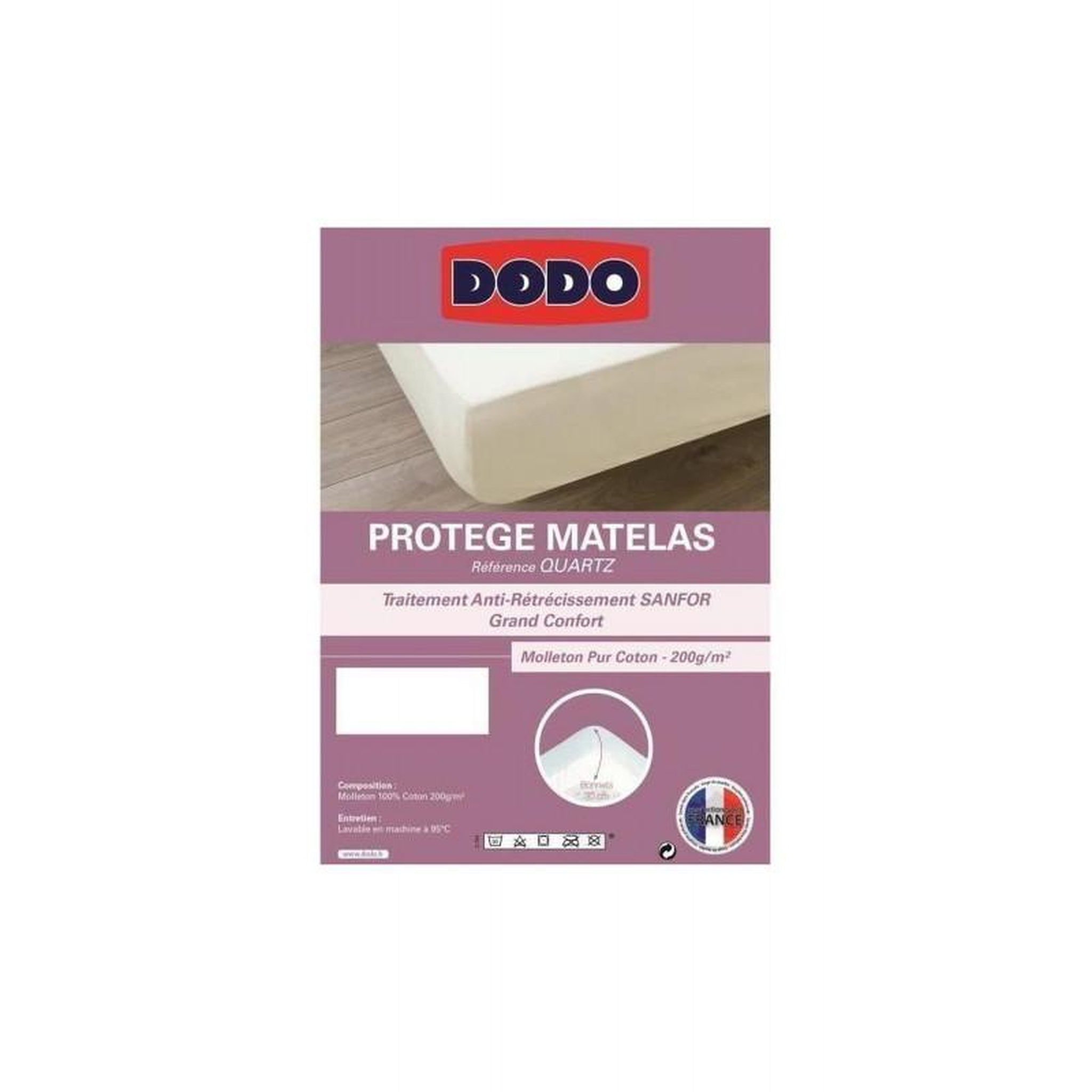 Voir la diapositive 2 : DODO PROTEG MAT COT 160 x 200 DODO QUARTZ-1620-30