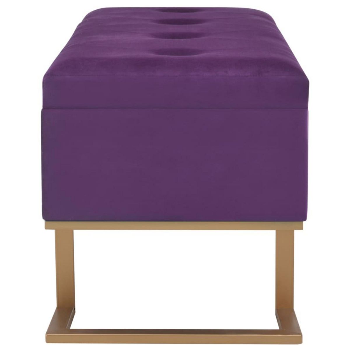 VIDAXL Banc avec compartiment de rangement 105 cm Violet Velours