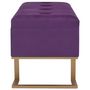 Voir la diapositive 4 : VIDAXL Banc avec compartiment de rangement 105 cm Violet Velours