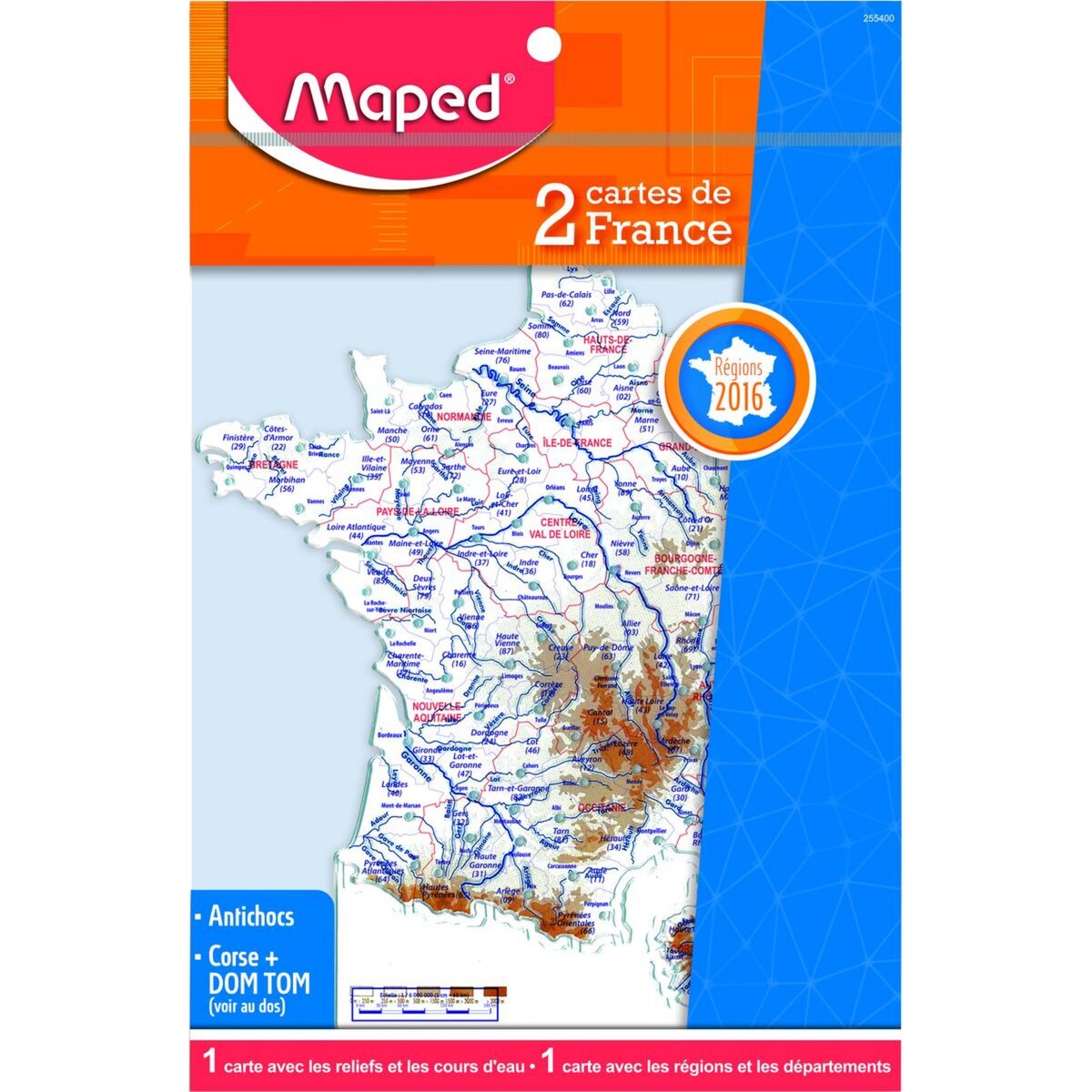 Carte de France du sac (plastique)