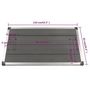 Voir la diapositive 6 : VIDAXL Receveur de douche exterieur WPC Acier inoxydable 110x62cm Gris