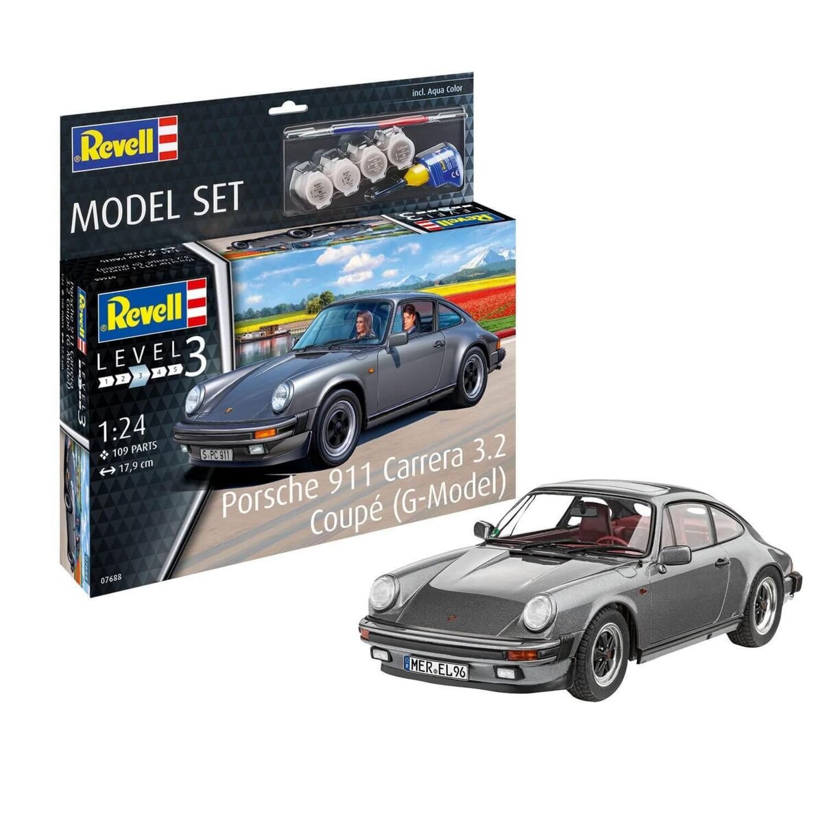 Revell Maquette voiture : Easy-Click : Porsche 356 B Coupé pas cher 