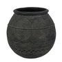 Voir la diapositive 1 : Paris Prix Vase Cruche en Ciment  Black Lombok  29cm Noir