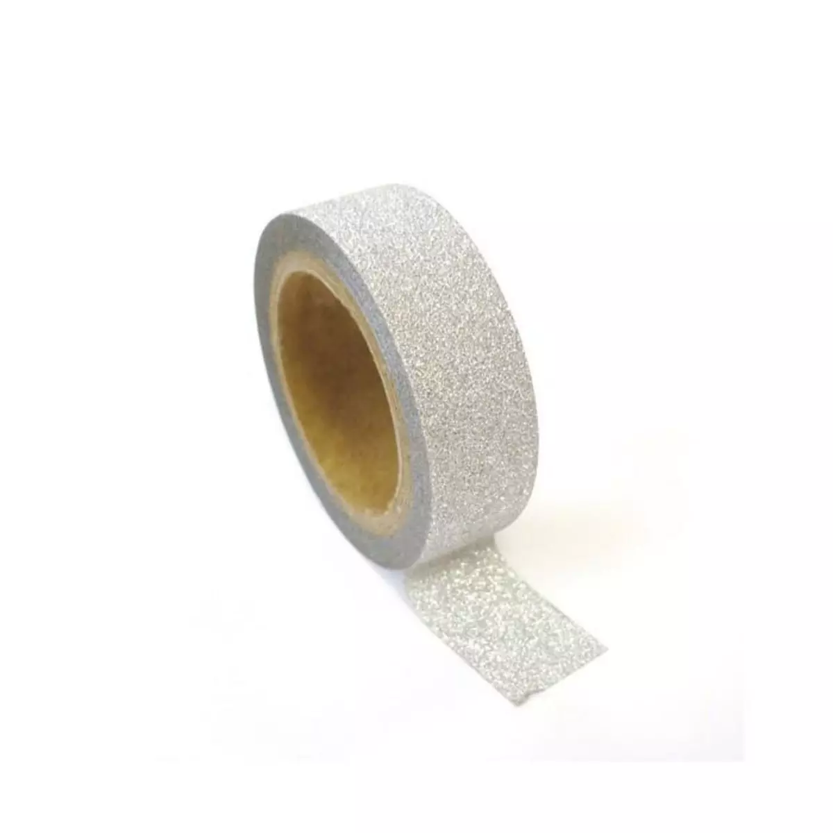 Graine créative Masking tape à paillettes 1,5 cm x 5 m - Argenté