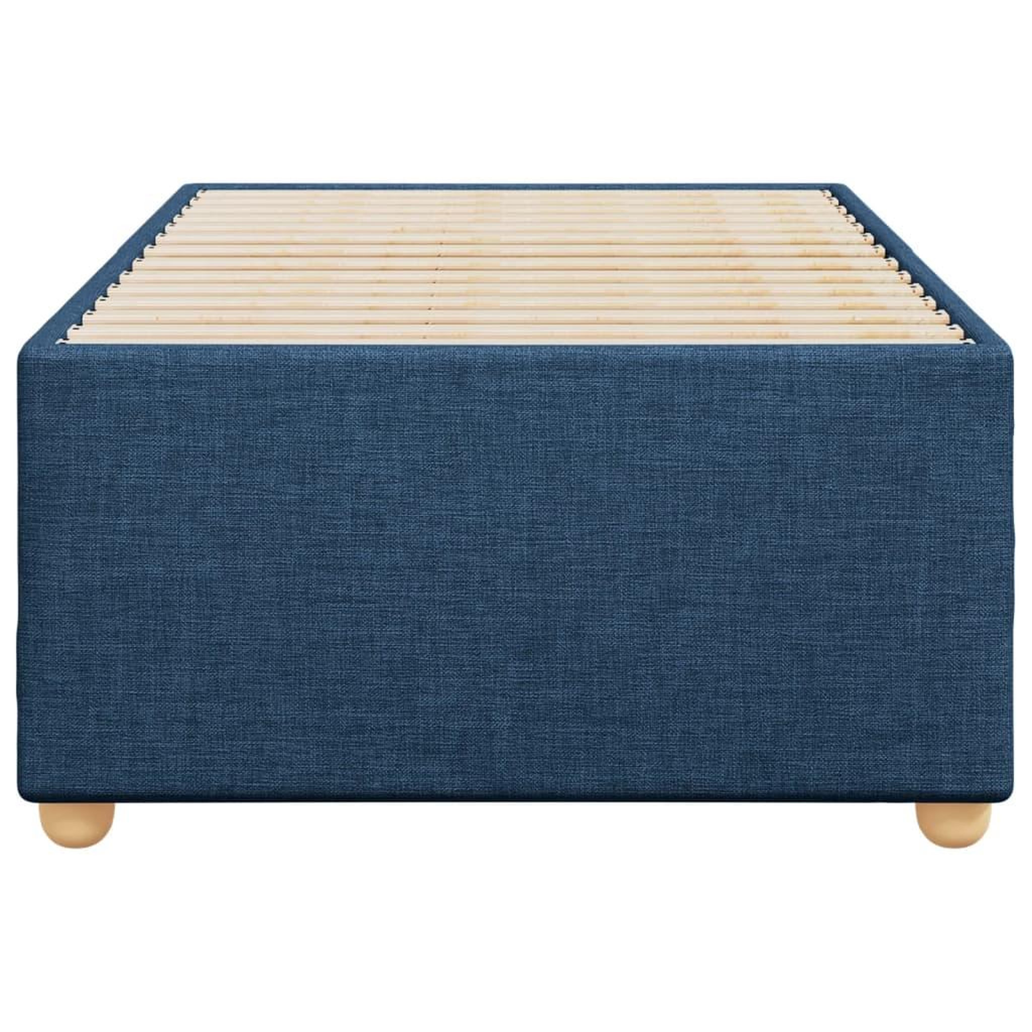 Voir la diapositive 4 : VIDAXL Cadre de lit sans matelas bleu 90x200 cm tissu