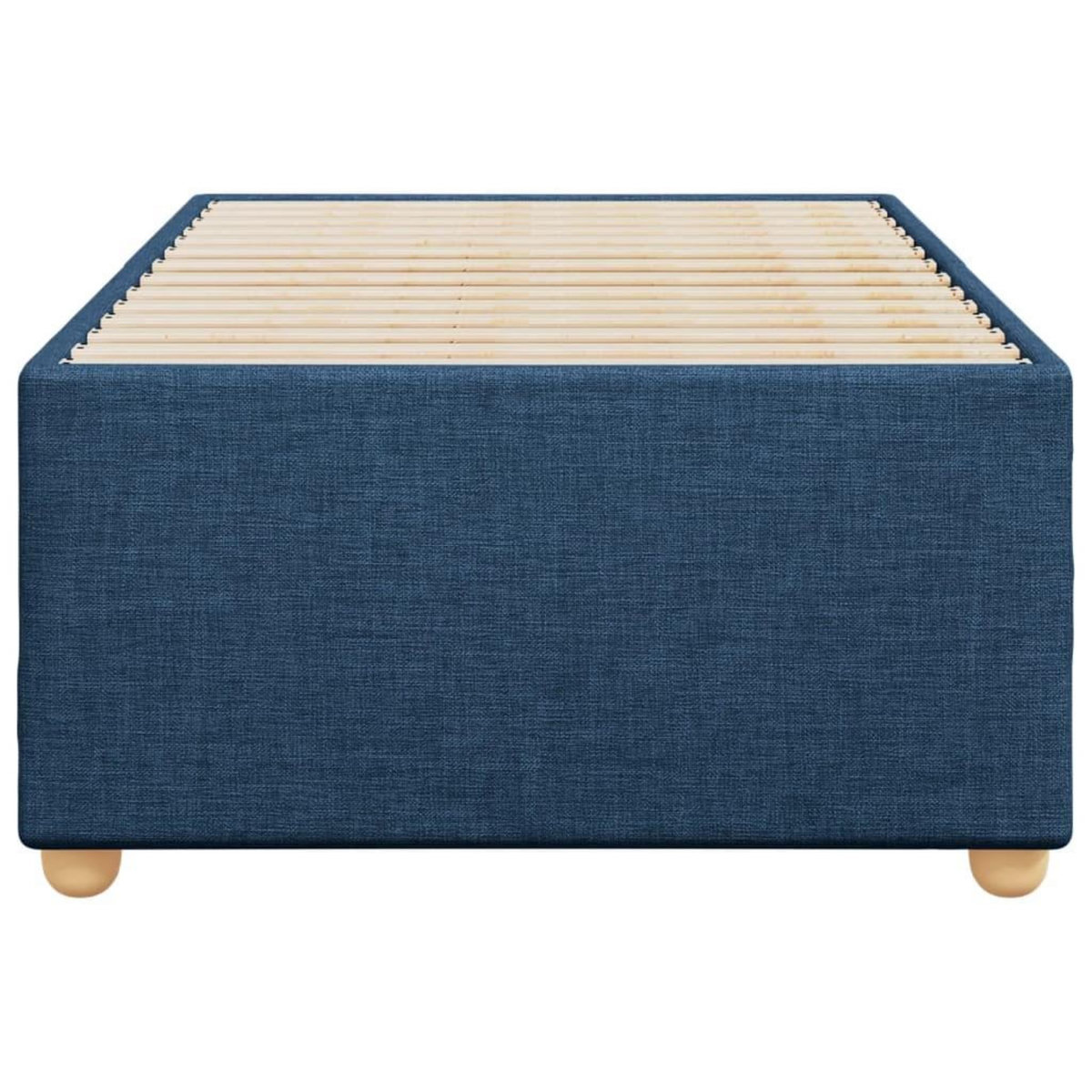 VIDAXL Cadre de lit sans matelas bleu 90x200 cm tissu