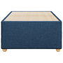 Voir la diapositive 4 : VIDAXL Cadre de lit sans matelas bleu 90x200 cm tissu
