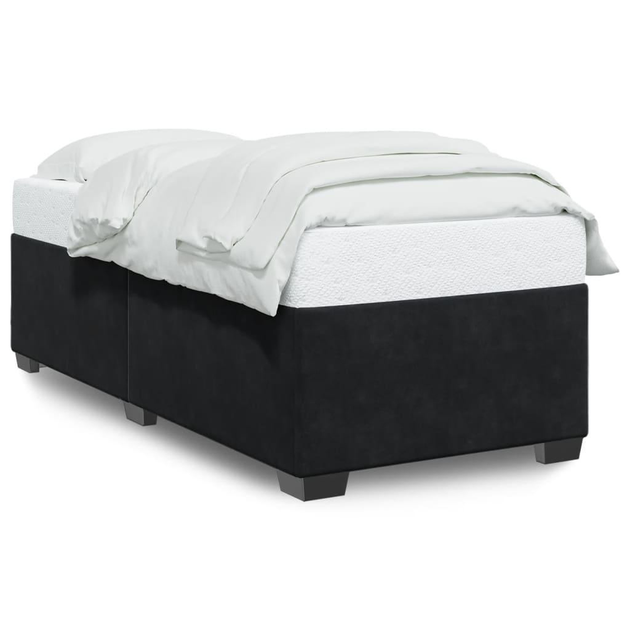 Voir la diapositive 2 : VIDAXL Cadre de lit sans matelas noir 100x200 cm velours
