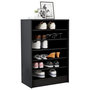 Voir la diapositive 4 : VIDAXL Armoire a chaussures Noir 60x35x92 cm Bois d'ingenierie