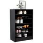 Voir la diapositive 4 : VIDAXL Armoire a chaussures Noir 60x35x92 cm Bois d'ingenierie