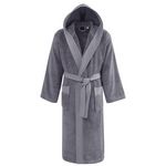 Sensei Maison Peignoir à capuche uni 420 g/m² BOXER. Coloris disponibles : Beige, Bleu, Gris, Blanc