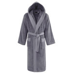 Sensei Maison Peignoir mixte à capuche uni 420 g/m² BOXER. Coloris disponibles : Blanc, Gris, Bleu, Beige