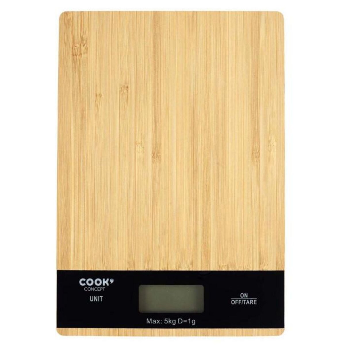 Paris Prix Balance de Cuisine  Bambou  20cm Marron