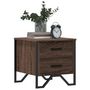 Voir la diapositive 4 : VIDAXL Table de chevet chene marron 40x41x40 cm bois d'ingenierie